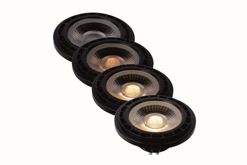 Lucide ES111 - Led žiarovka - Ø 11 cm - LED Dim to warm - GU10 - 1x12W 2200K/3000K - Black